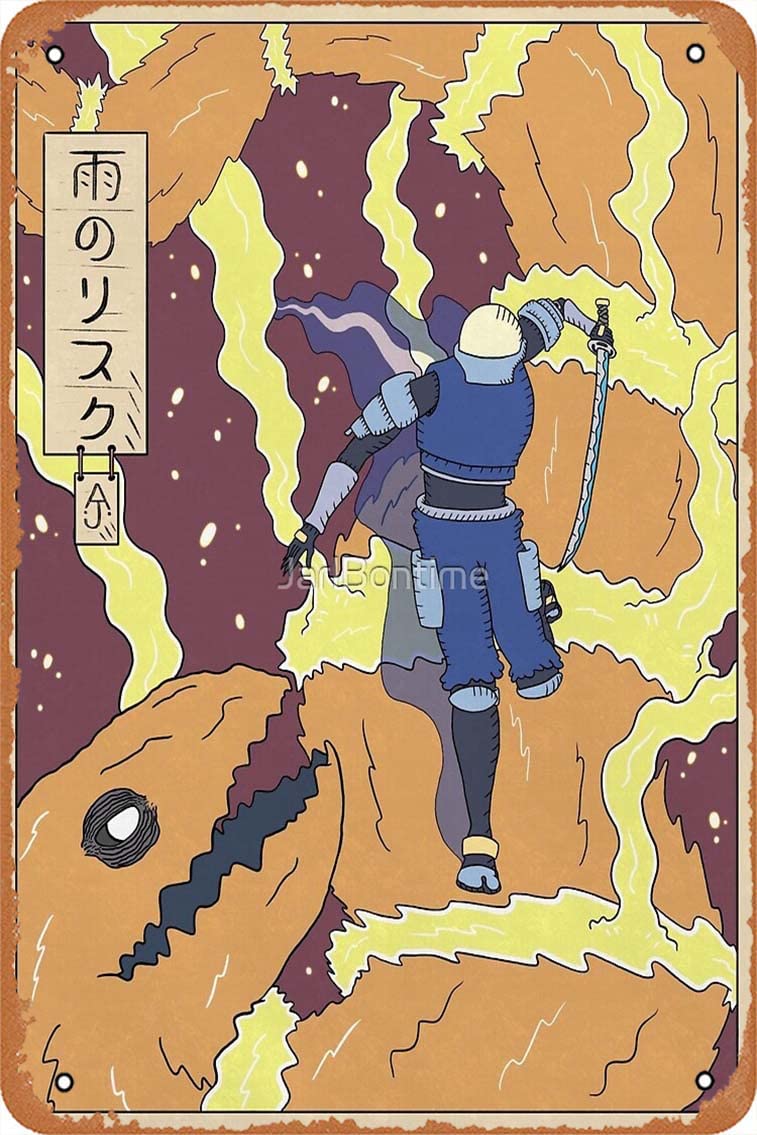 Risk of Rain 2 Poster Vintage Retro Metal Sign 8x12 Inch Man Cave Home Wall Decor