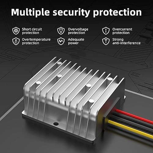 Miniatura 5 de DC-DC 36V 48V Buck a 24V 20A 480W Regulador de Voltaje Convertidor Buck Carrito de Golf Reductor de velocidad Convertidor de potencia Módulo
