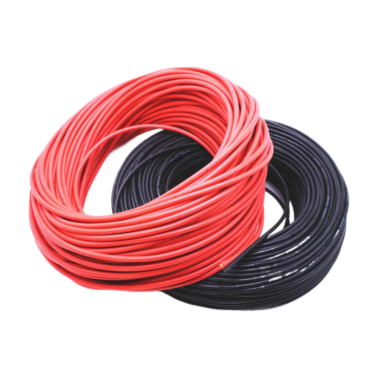 10 Meter Silikonkabel 7 8 9 11 12 13 14 15 16 17 18 20 22 AWG (Rot und Schwarz; 10 m; 8 AWG 8,3 mm)