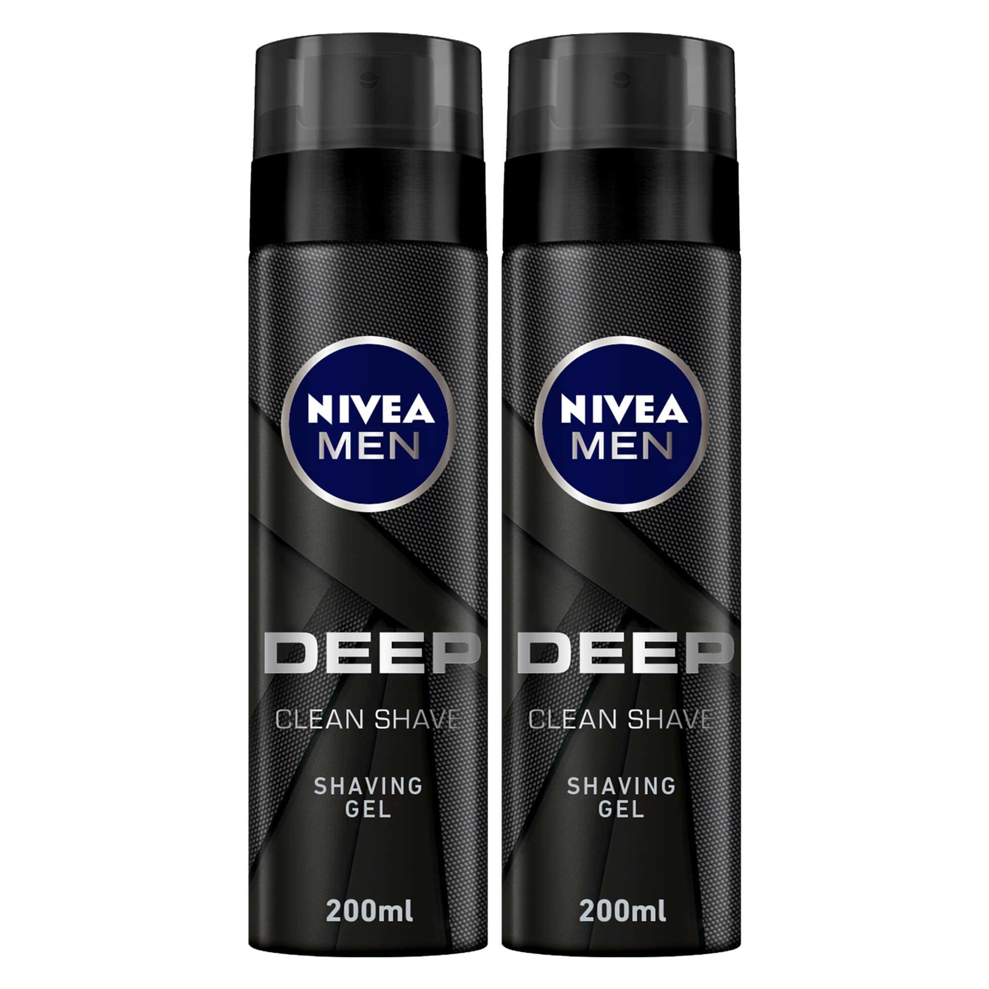 MEN Shaving Foam, DEEP Smooth Shave Antibacterial Black Carbon, 2x200ml