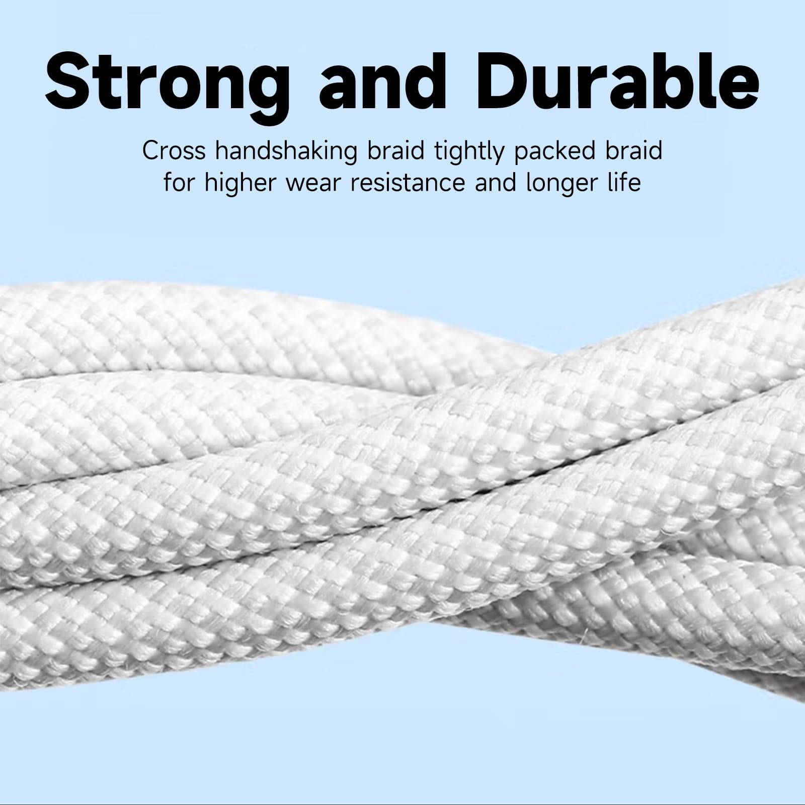 2 Pack 20W Fast Charger for AirPods 4 th Gen, AirPods Pro 3/Pro 2 2nd Generation, Air Pods Max 2024,Beats Pill 2024, iPhone 17 16E 16 15 USB Type C Woven Cable MacBook Pro Charging Block & More