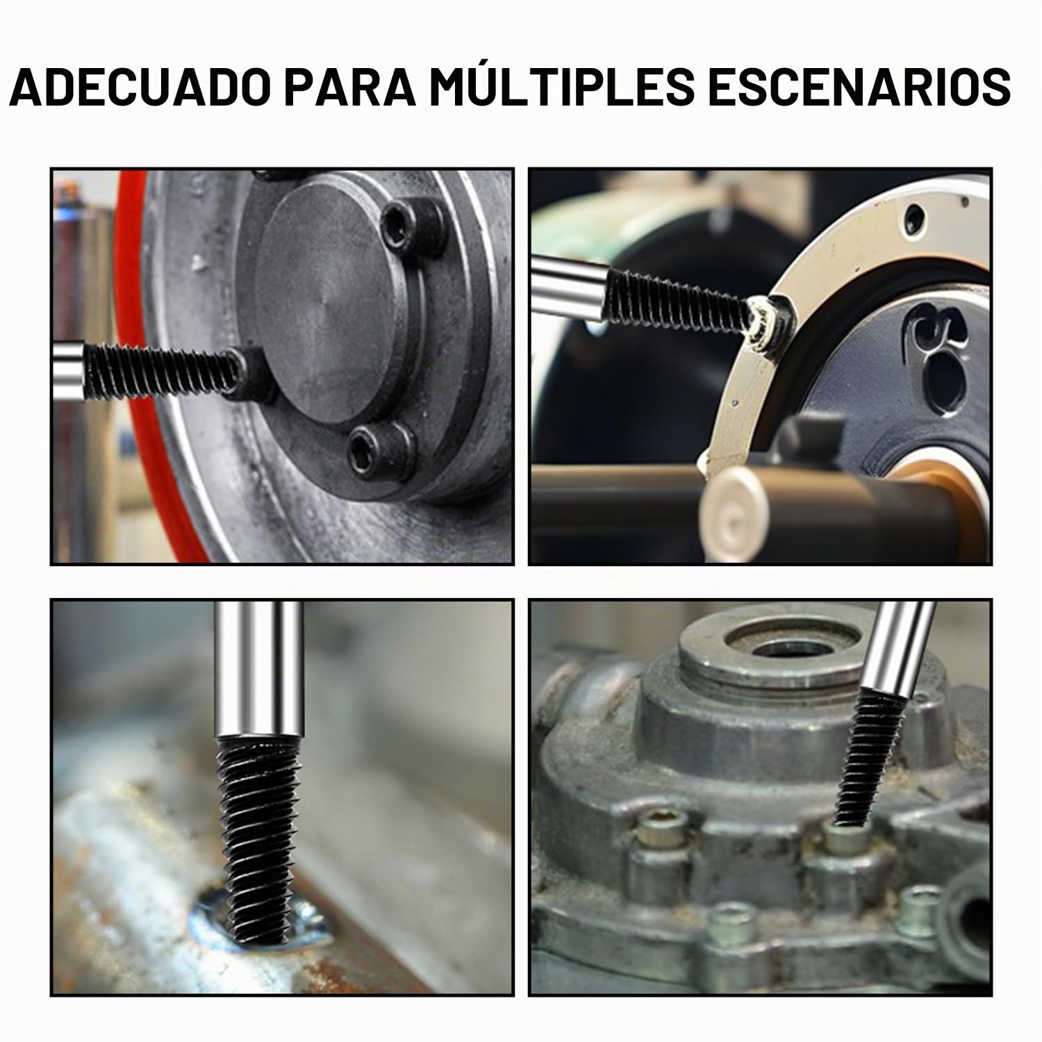 8 Piezas Extractor de Tornillos Extractor Tornillos Rotos 1/8-9/5 Pulgada con Estuche de Almacenamiento para Retirar Tornillos y Tubos DañAdos