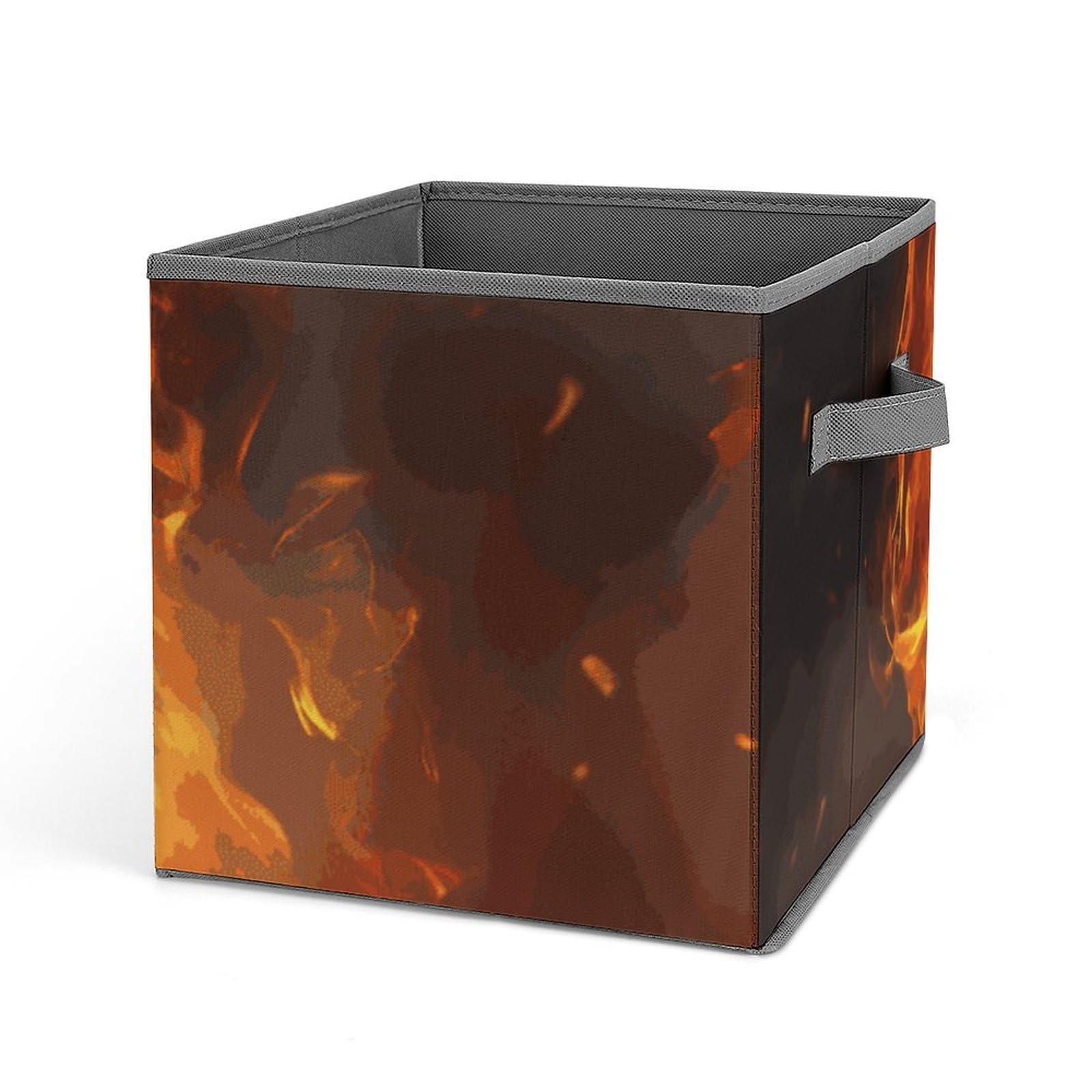 Boîtes de rangement tigre en flamme pour organiser l'armoire de bureau