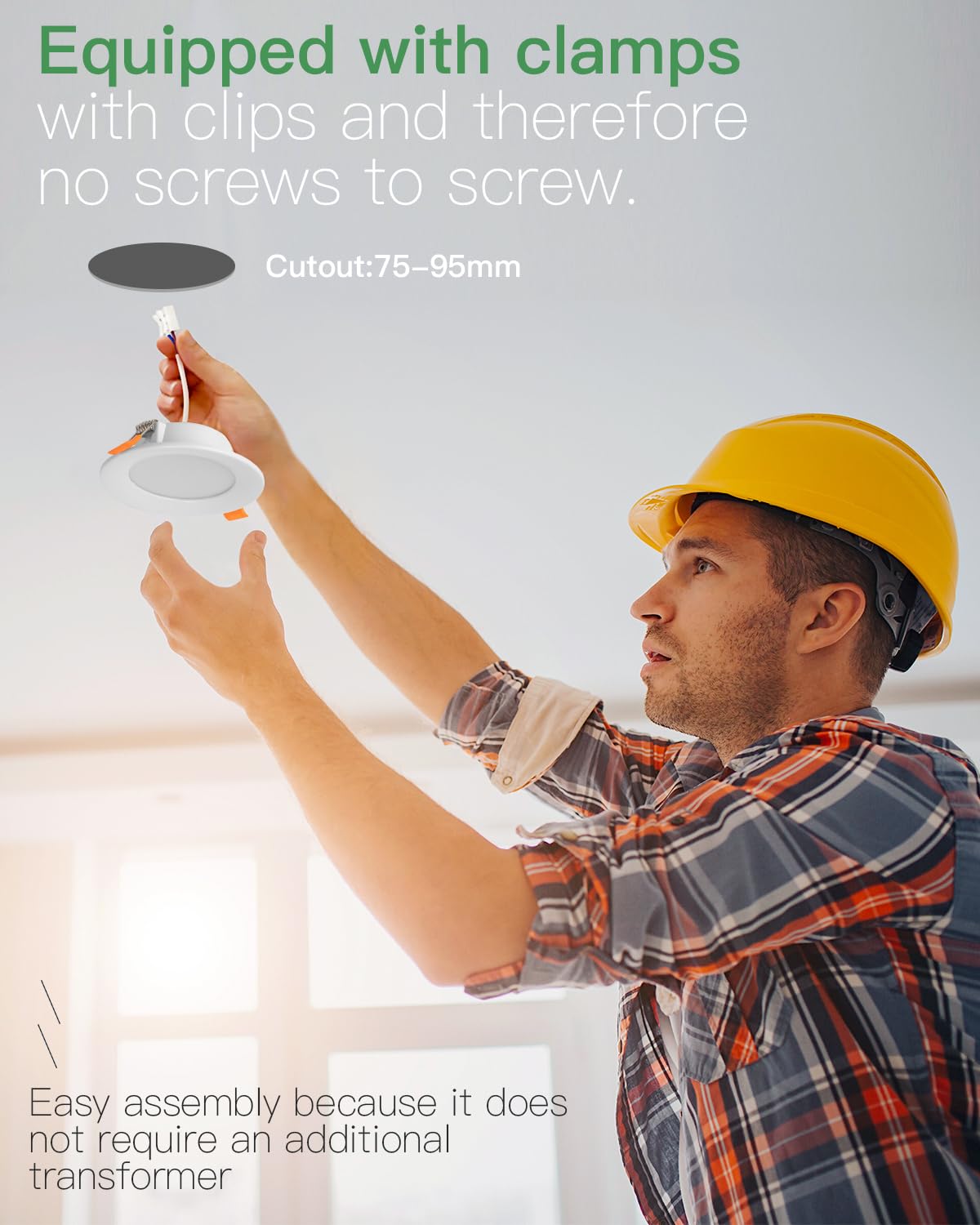 12 Faretti LED Da Incasso Per Cartongesso - 2700K, Ultrasottili, Ø100mm - Foto 2