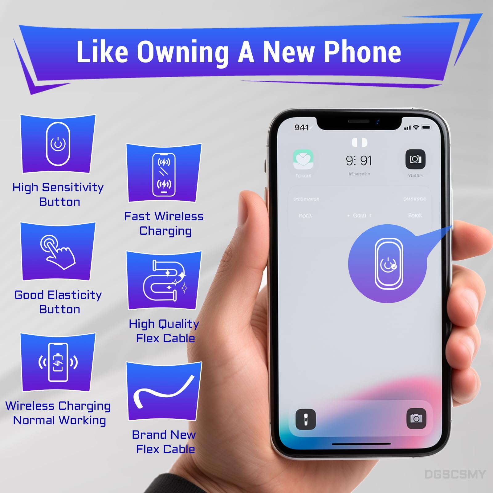 Amazon | iPhone 12用 電源ボタン ボリューム フレックス ケーブル