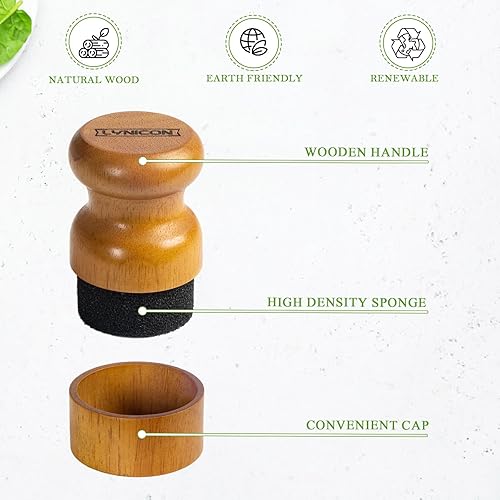 Miniatura 5 de Aplicador de cera de aceite para tabla de cortar, bloques de carnicero, aplicador de madera crema para aceite mineral de grado alimenticio,