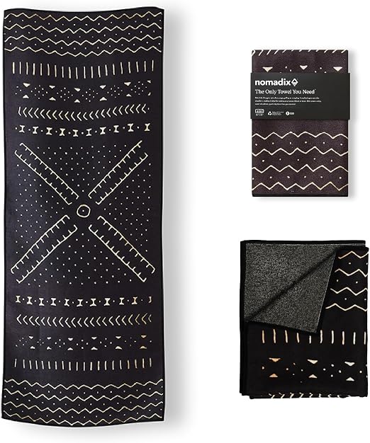 Nomadix Mini Towel Made with Recycled Materials Mud Cloth 16x40