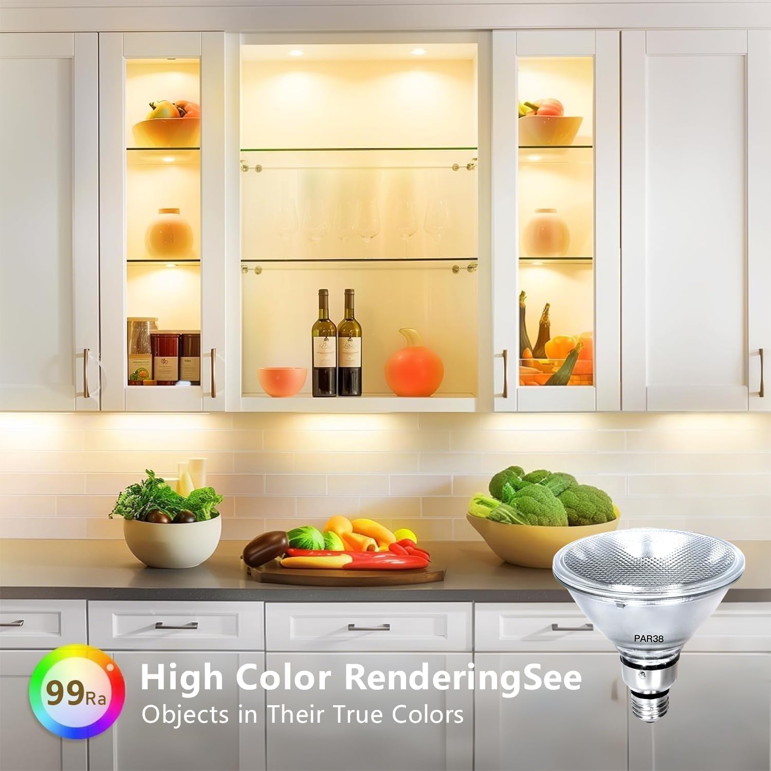 120V 72W Par38 Halogen Flood Light Bulb,Dimmable PAR38 72W Light Bulbs,E26 Medium Base, Warm White, High Output Reflector Flood Lights for Indoor and Outdoor(4 Pack)