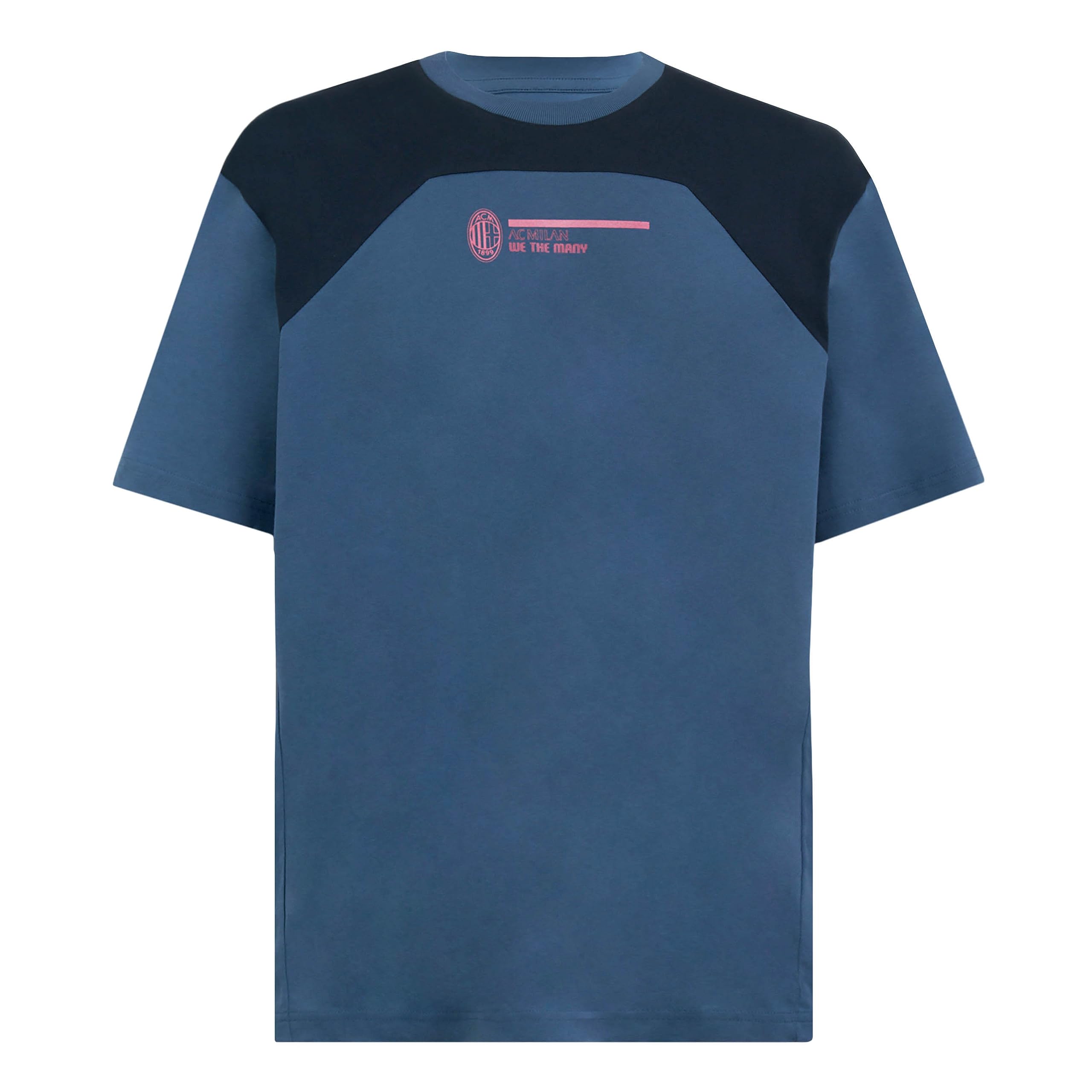 AC Milan T-Shirt FtblCulture Sempre Insieme A Te Sarò, Unisex Adults’ T-Shirt, Deep Dive-Dark Night,