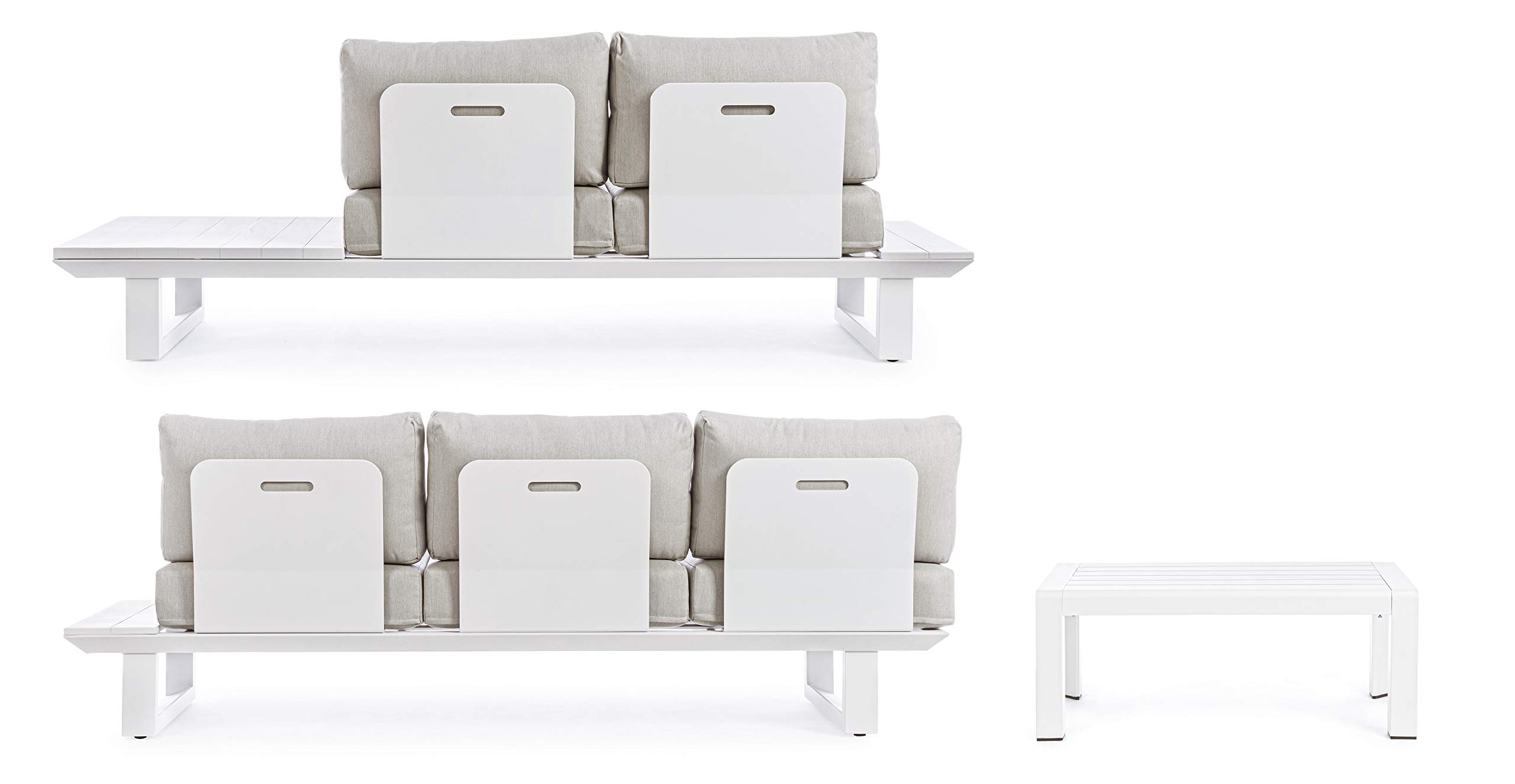 Bizzotto SET SALOTTO ANG.C-C KONNOR BIANCO CX21