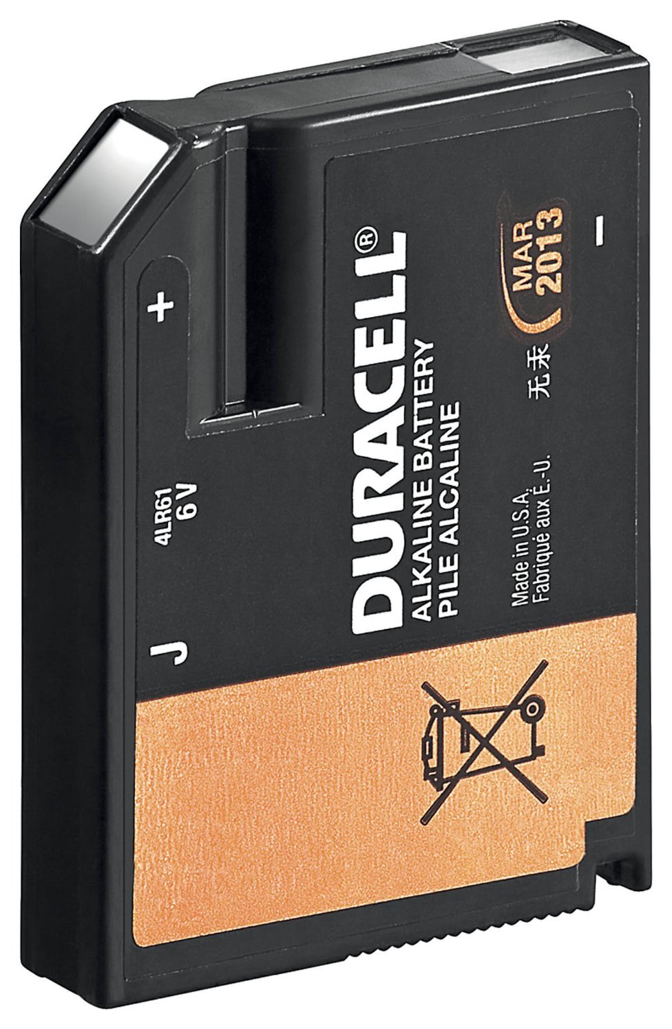 DURACELL Lot de 10 Piles Sécurity Alarme et télécommande J/7K67 4LR61 Flat Pack blister de 1