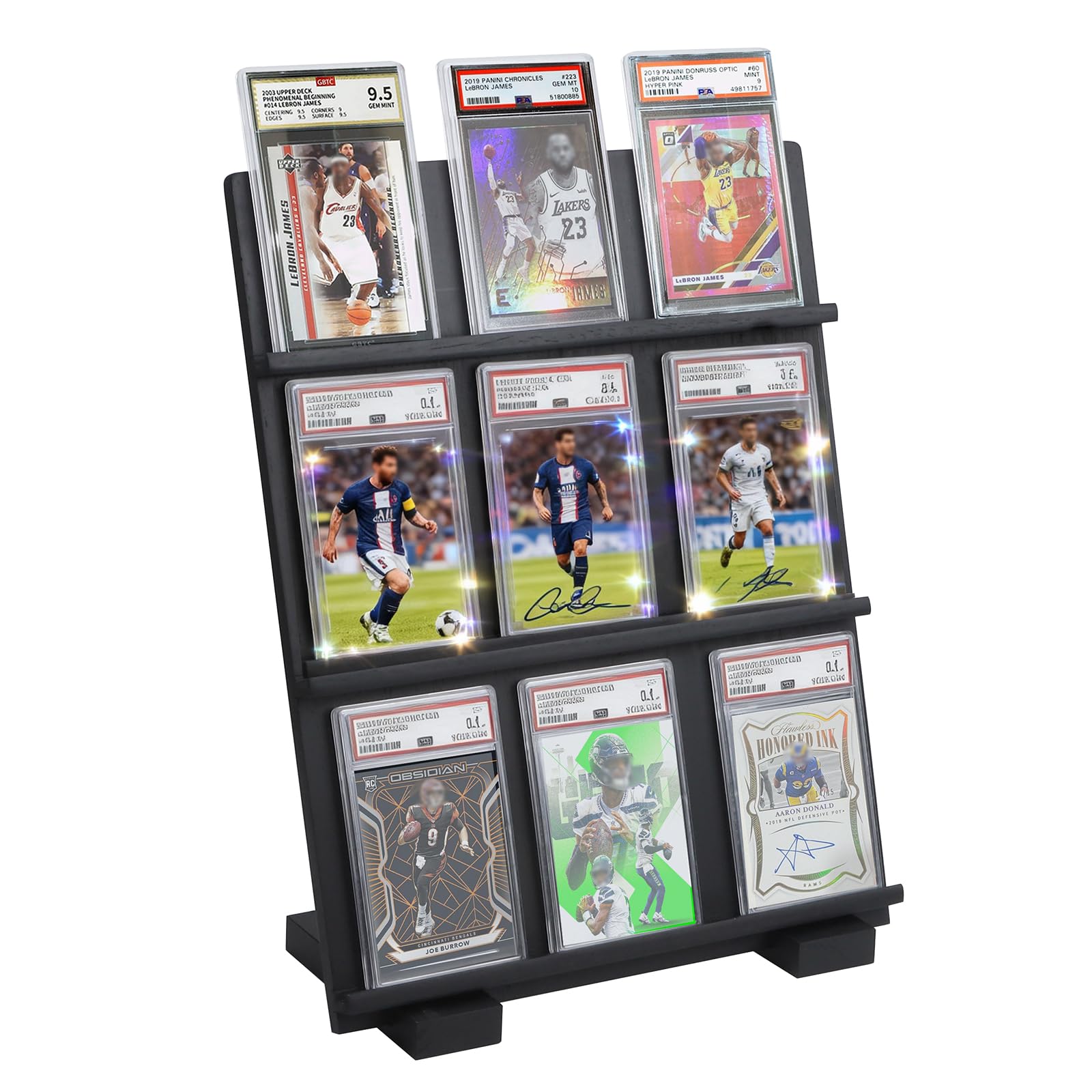Photo 1 of Zwfdcyzf Wooden Trading Card Display Stand, Applicable to PSA/CSG/BGS/SGC Graded Cards, Ideal for Card Collection and Show