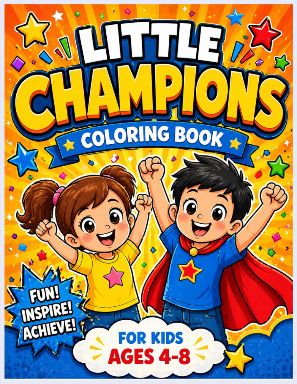 Little Champions: A Motivational Coloring & Activity Book for Boys and Girls: Motivation - 1 (Motivational books for Kids)