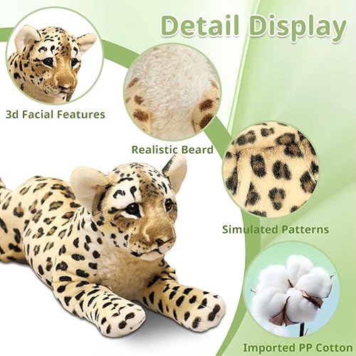 Miniatura 2 de VYUSIT Almohada corporal de felpa de gato, almohada larga amarilla de 35 pulgadas, lindos animales de peluche, juguetes de muñeca de peluche, regalo