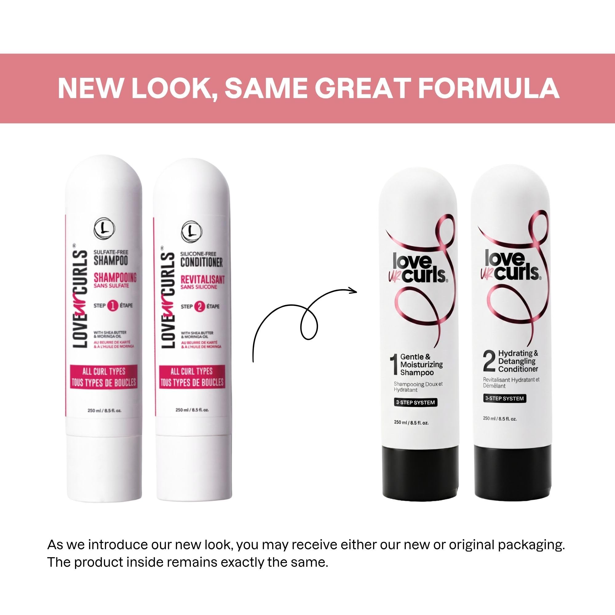 Love Ur Curls Champú y acondicionador hidratantes y detergentes para cabello rizado, ondulado o afro, vegano y sin silicona.