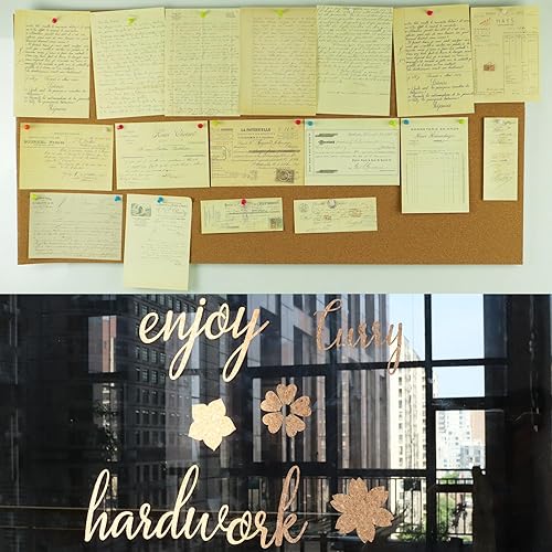 Miniatura 6 de Hojas autoadhesivas de corcho autoadhesivas, forro de corcho inteligente para CricutSilhouetteSizzixSiser Craft Cutting Machine Maker (patrón fino,