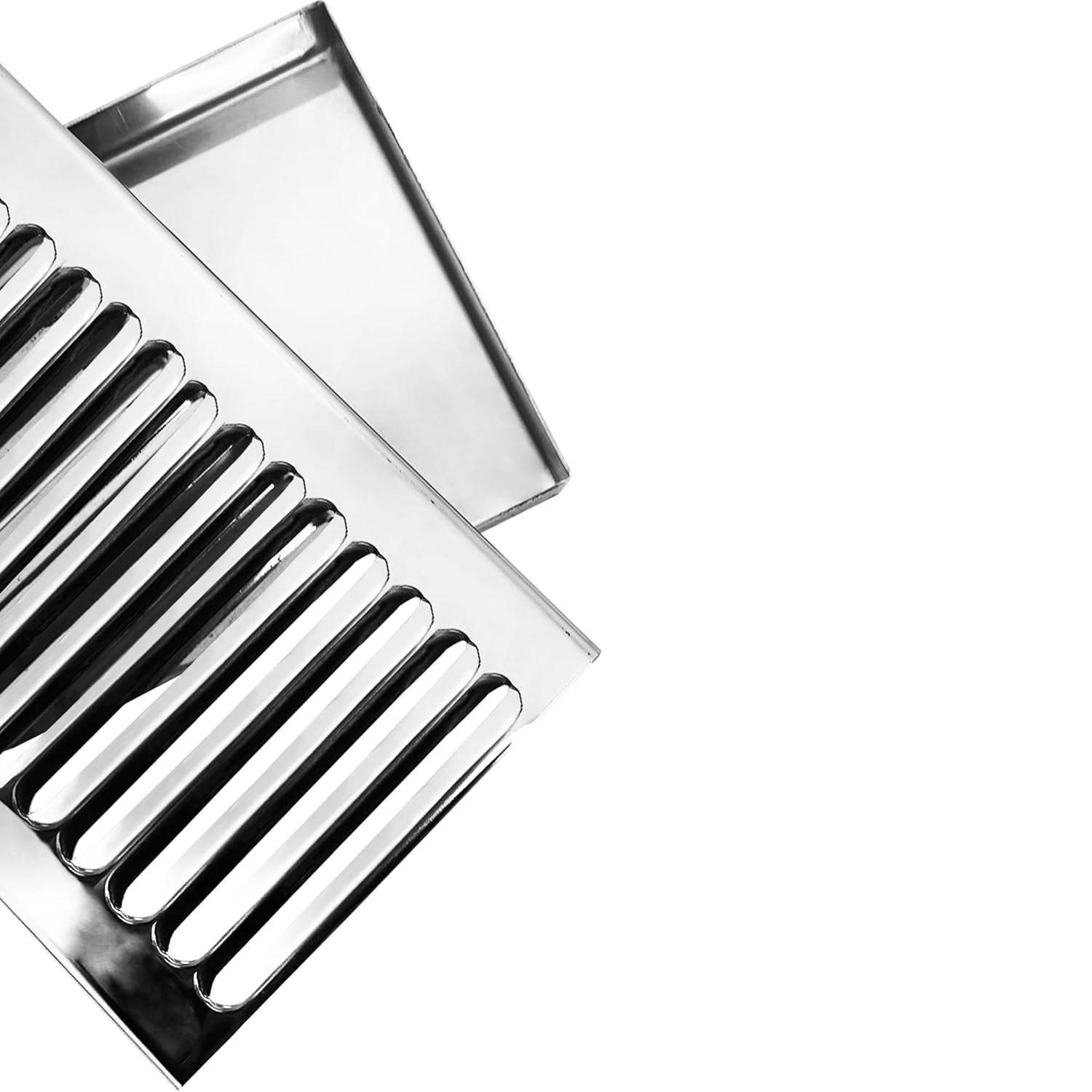 48-Inch Drip Tray for Bar Taps and Beverage Dispensers - Surface Mount Drip Tray - No Drain - Polished Stainless Steel