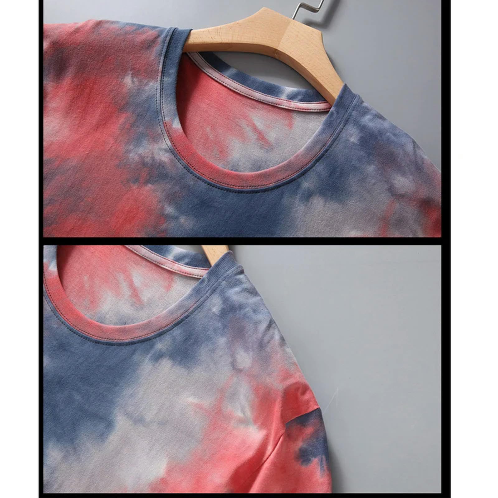 TEidea Męskie T-shirty T-shirty męskie duże rozmiary topy lato hip-hop casual workowate ubrania