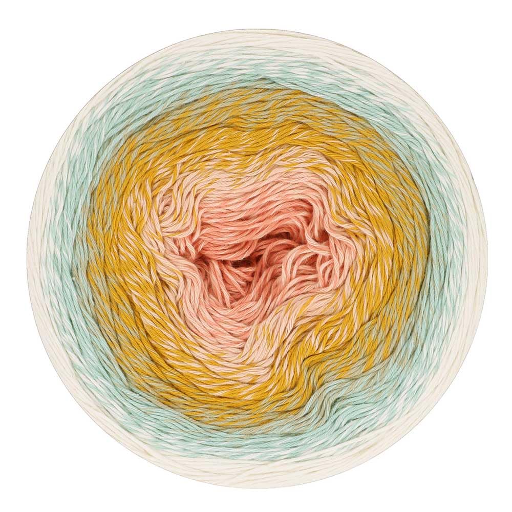 Scheepjes Cotton Whirl (1000m) Fingering Weight Yarn - Soft and Breathable, for Knitters and Crocheters, 728 Marshmallow, 1 x 226g