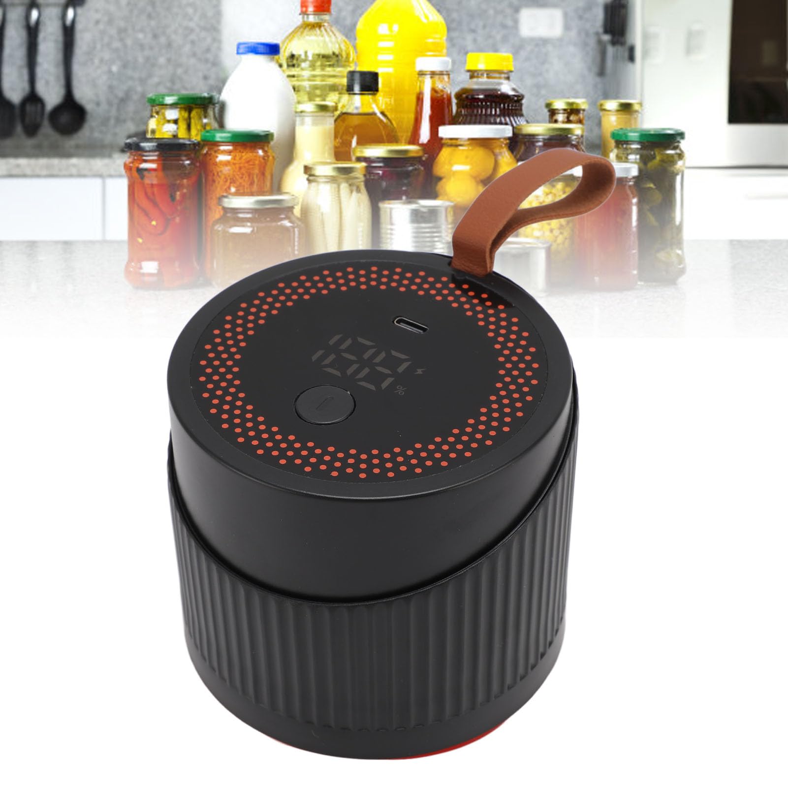 Acouto Scelleuse Sous Vide pour Bocaux Mason Machine de Scellage Sous Vide électrique Entièrement Automatique avec 10 Couvercles pour Bocaux à Bouche Large et Régulière Peut Sceller le Mason Juste