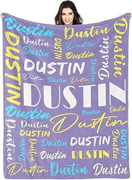 Personalized Blankets for Kids with Names Customized Blankets with Name for Adult Custom Blanket Gift for Birthday Christmas Valentines Day Gift