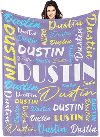 Personalized Blankets for Kids with Names Customized Blankets with Name for Adult Custom Blanket Gift for Birthday Christmas Valentines Day Gift