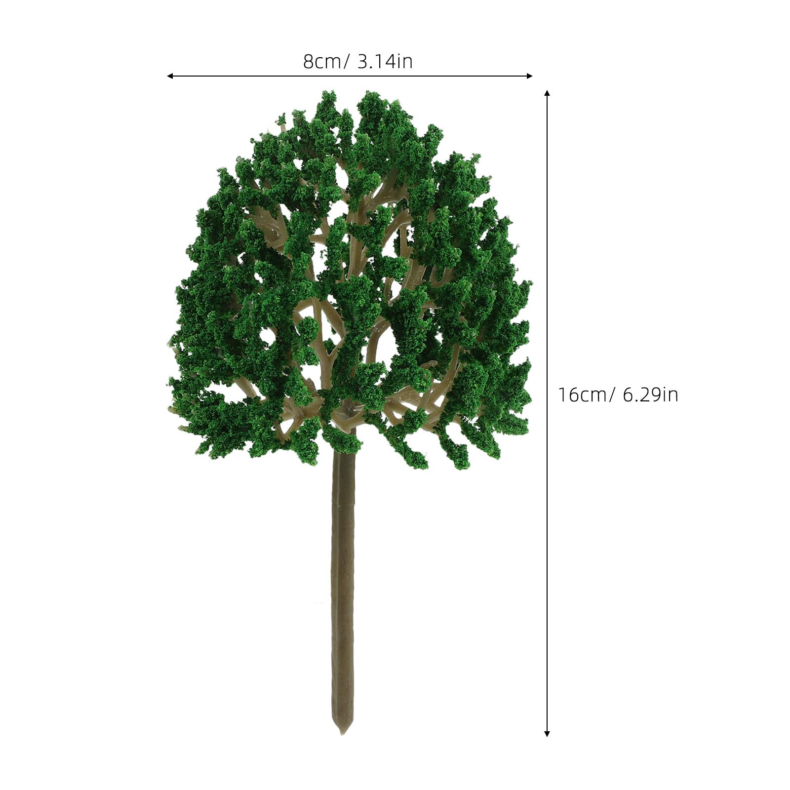 Gatuida 30 alberi modello da 10 a 15 cm - Accessori per diorami di parchi ferroviari e ferroviari, piante finte per lavori artigianali, costruzioni fai da te, architettura, paesaggi e diorami.