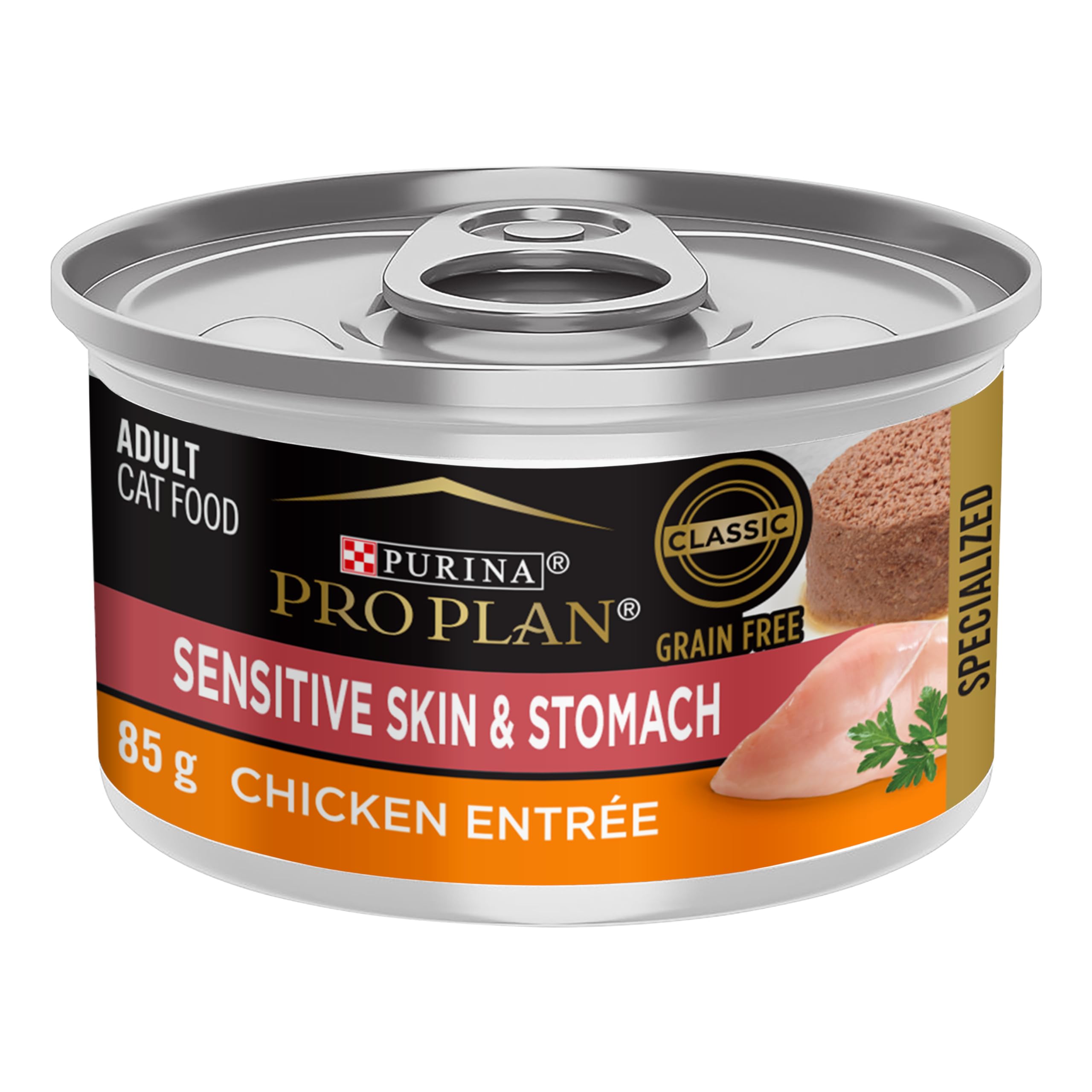 ProPlanウェットフード85g×84パック Purina Pro Plan Sensitive Skin & Stomach Wet Cat Food.