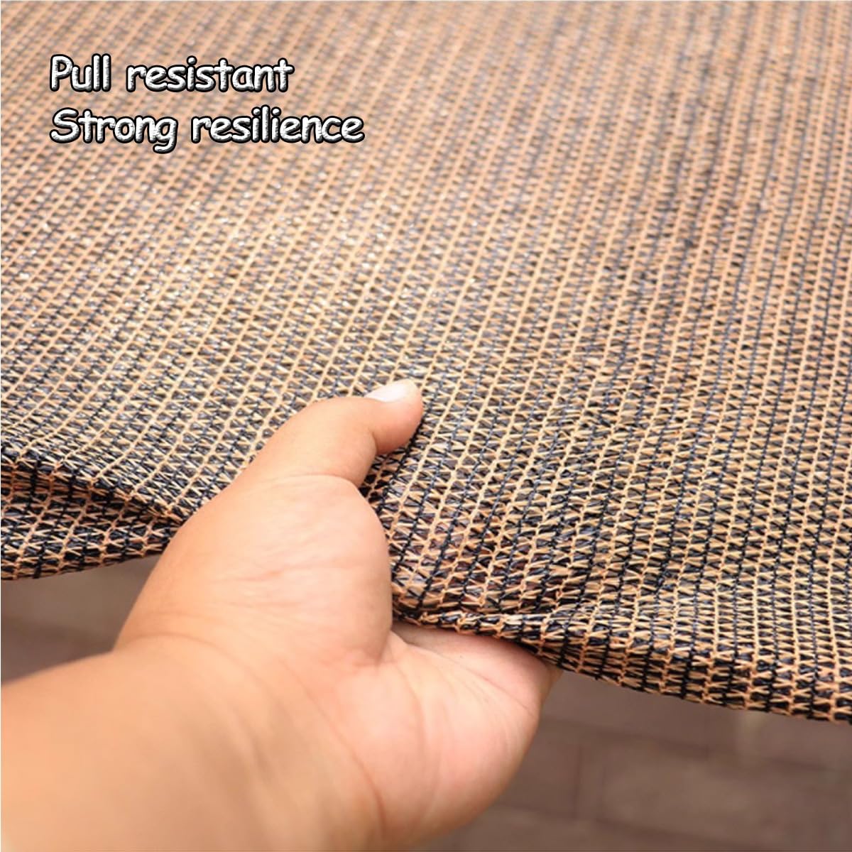 Tela de malla transpirable con 90 % de protección UV, para balcón, jardín y césped, fácil de colgar, 6 x 10 m, solución de parasol