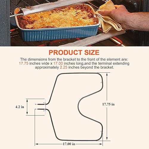 Miniatura 4 de Beaquicy WB44X5082 Elemento de horno para horno - Reemplazo para horno Kenmore Hot-point G-E - Reemplaza 3358, AP2031084, PS249466, EAP249466,