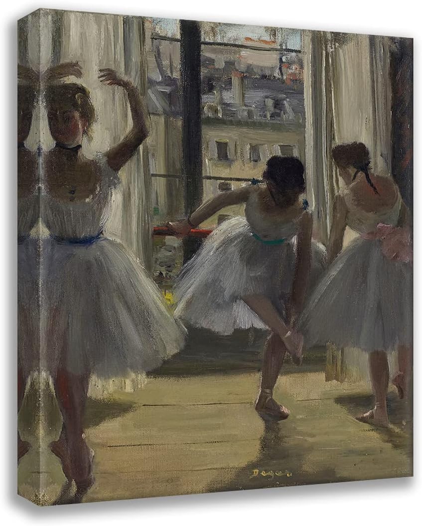 ArtDirect Dancers in a Exercise Room (Three Dancers) (1873) 8x10 UnFramed Museum Art Print Poster Ready for Framing by Edgar Degas (French, 1834-1917)