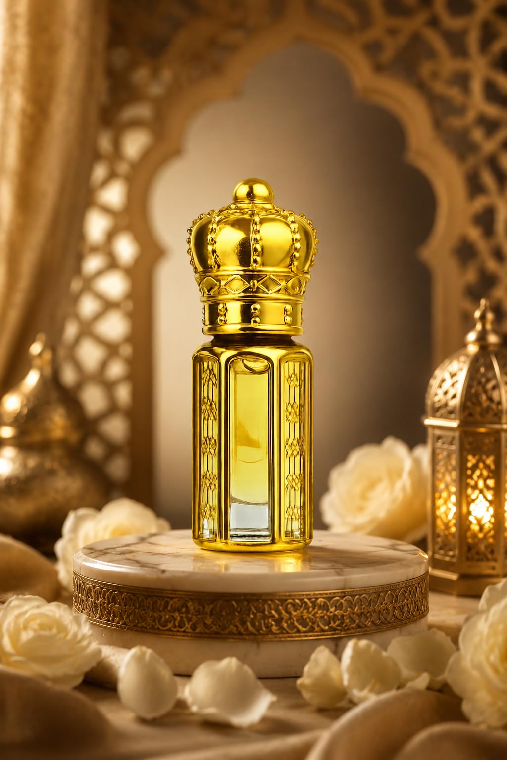 Premium Rose Attar 3ml | 100% Pure & Alcohol-Free Gulab Ittar for Men & Women | Long Lasting Floral Fragrance with Glass Stick Applicator | Luxury Golden Crown Bottle-picture-51