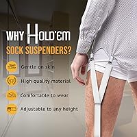 Vista 8 de Hold'Em tirantes para playera de elástico ultra suave con broche de metal extra fuerte