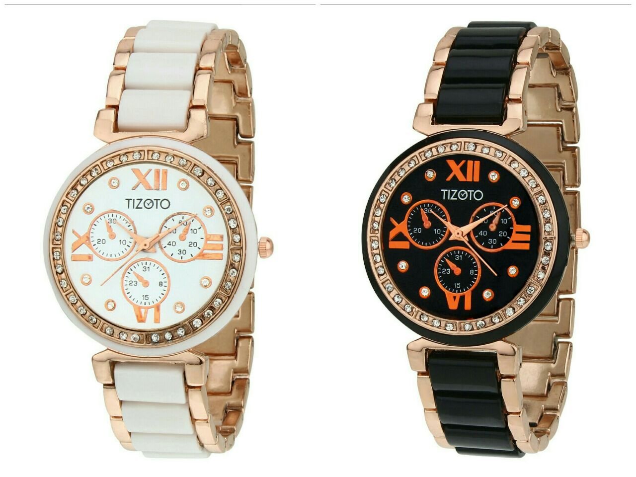 Tizoto Analogue Quartz Multicolour Dial Womens Watch -Combo of 2 (B01LYDQPJ8) Amazon Price History, Amazon Price Tracker