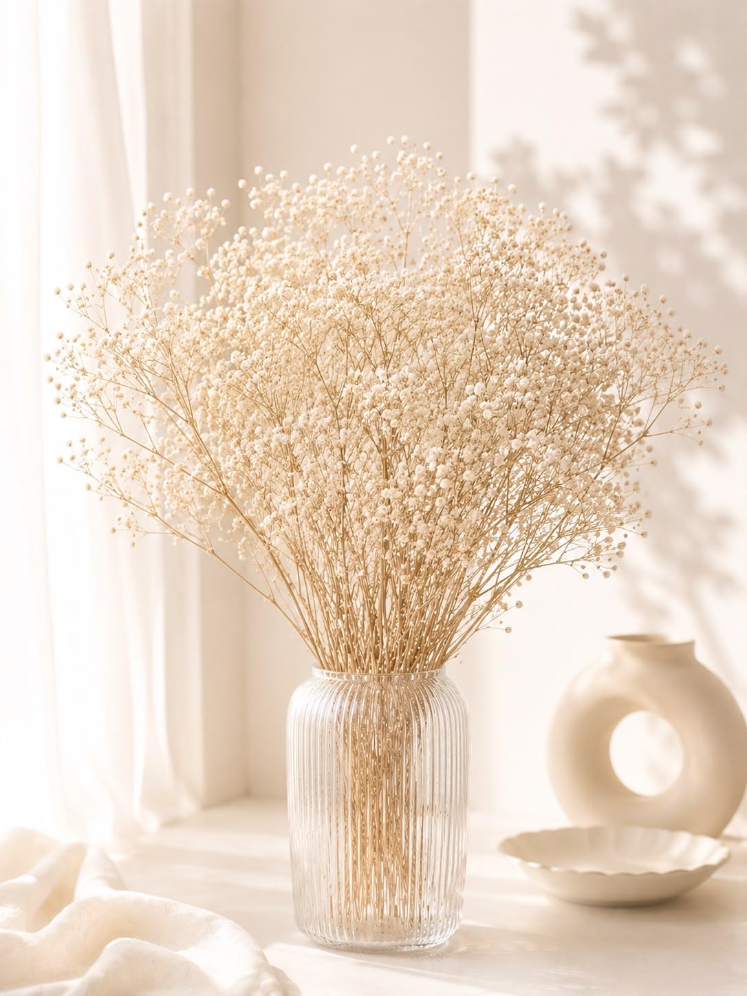 Item Name: Preserved Natural Gypsophila (Baby's Breath) Flowers Dried Flowers | No Water No Maintenance | Multi Colour | Home Décor, Wedding, Bouquet, DIY Craft & Gift Decoration | 1 Bunch-picture-14