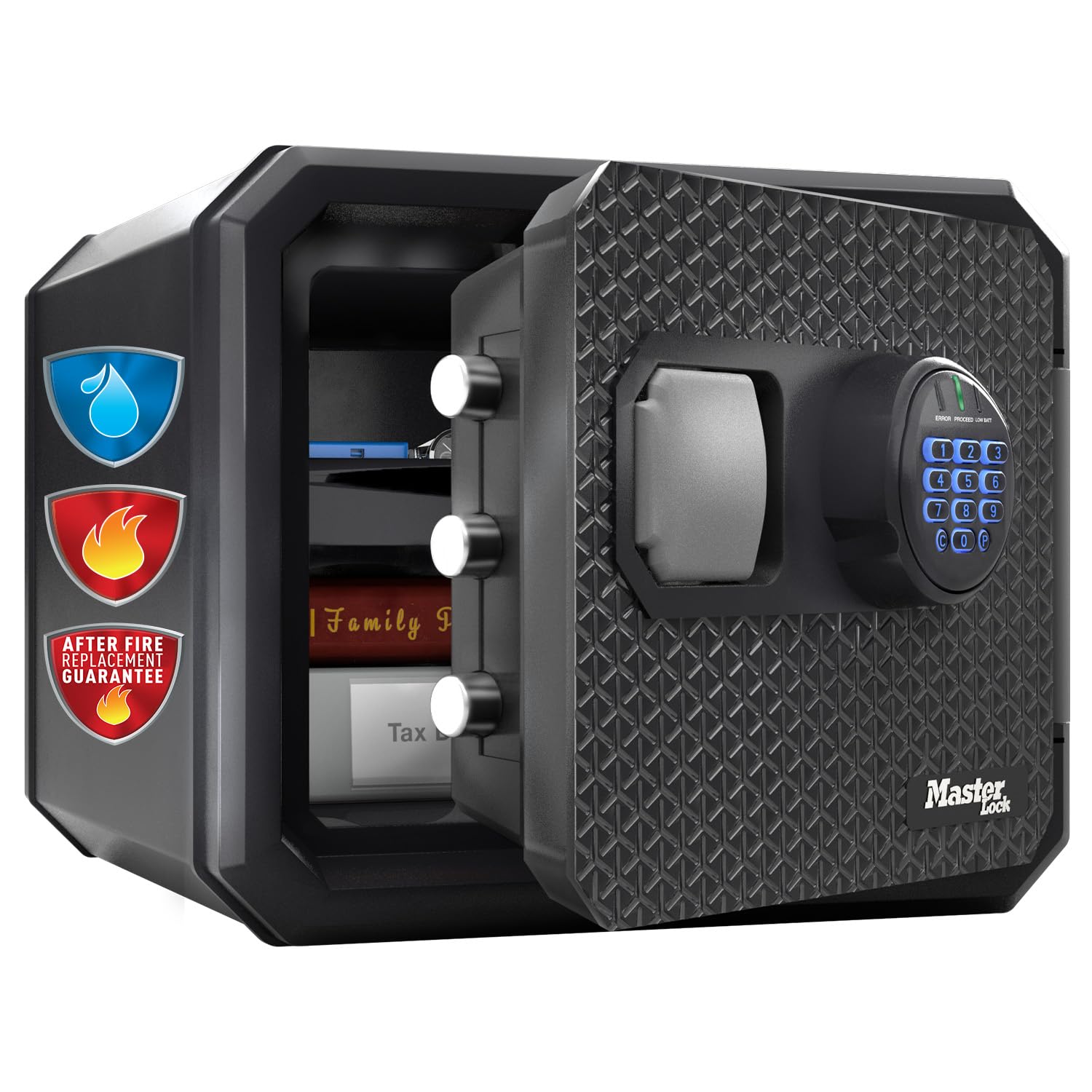 Scatola Di Sicurezza Master Lock L1200 Taglia S | Ignifuga E Impermeabile, Per Documenti E Valori