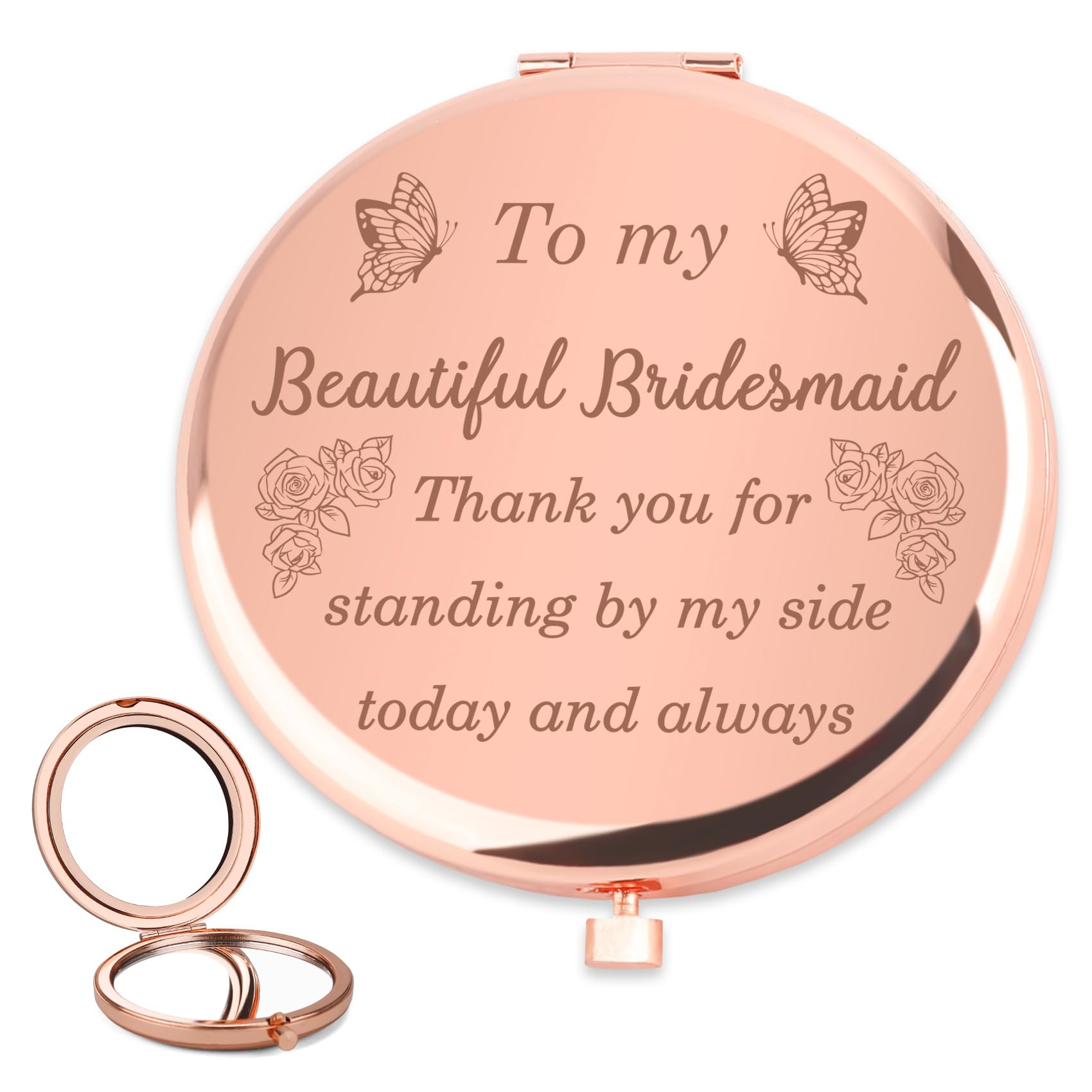 Bluckincle Bridesmaid Gift from Bride Makeup Mirrors Bridesmaid Gift bridesmaids Hen Party Gifts Accessories Team Bride Hen Do Gifts Hen Party Favours Valentine's Day