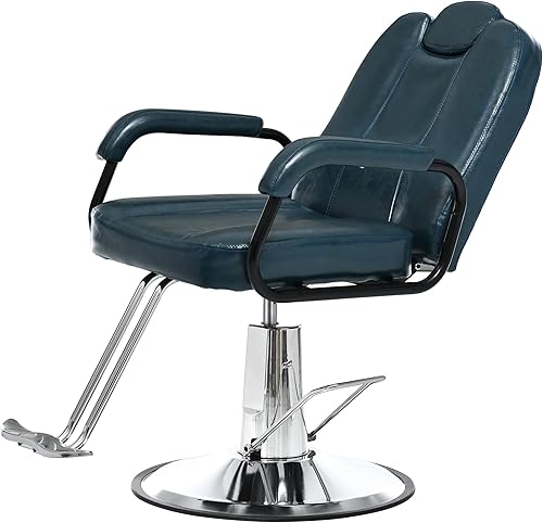 Miniatura 1 de Veemuaro Silla de salón para estilista silla hidráulica de altura ajustable con bomba hidráulica resistente silla de peluquería giratoria de 360