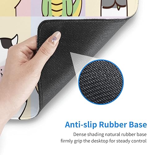 Miniatura 6 de Alfombrilla de mouse para juegos de animales Kawaii, grande, XL, bonita alfombrilla de escritorio larga extendida, alfombrilla grande para el hogar