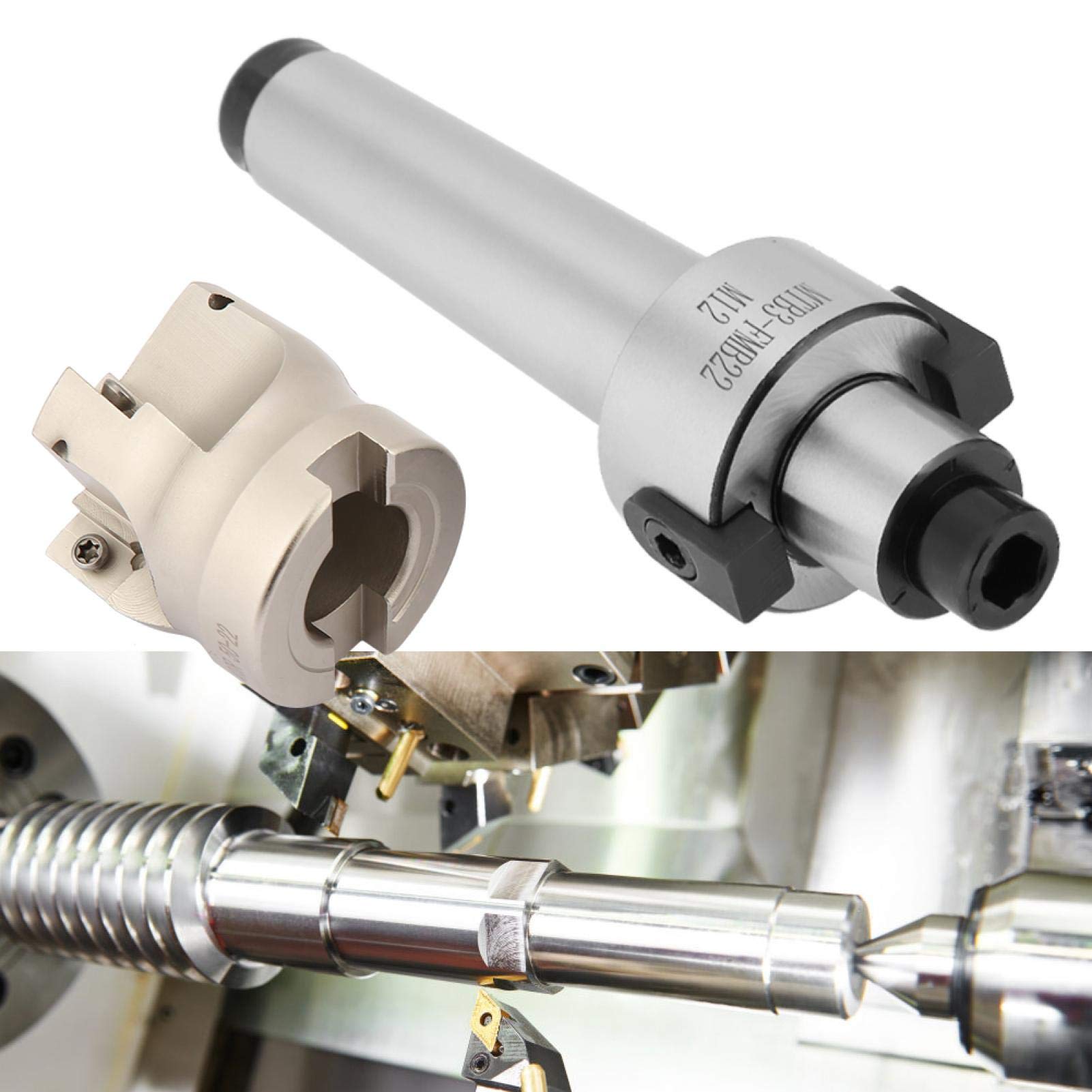 Cortador de fresado de extremo de espuma CNC, extensión de soporte MT3-FMB22 400R-50-22 cortador de fresado frontal 10 piezas APMT1604 insertos de carburo CNC