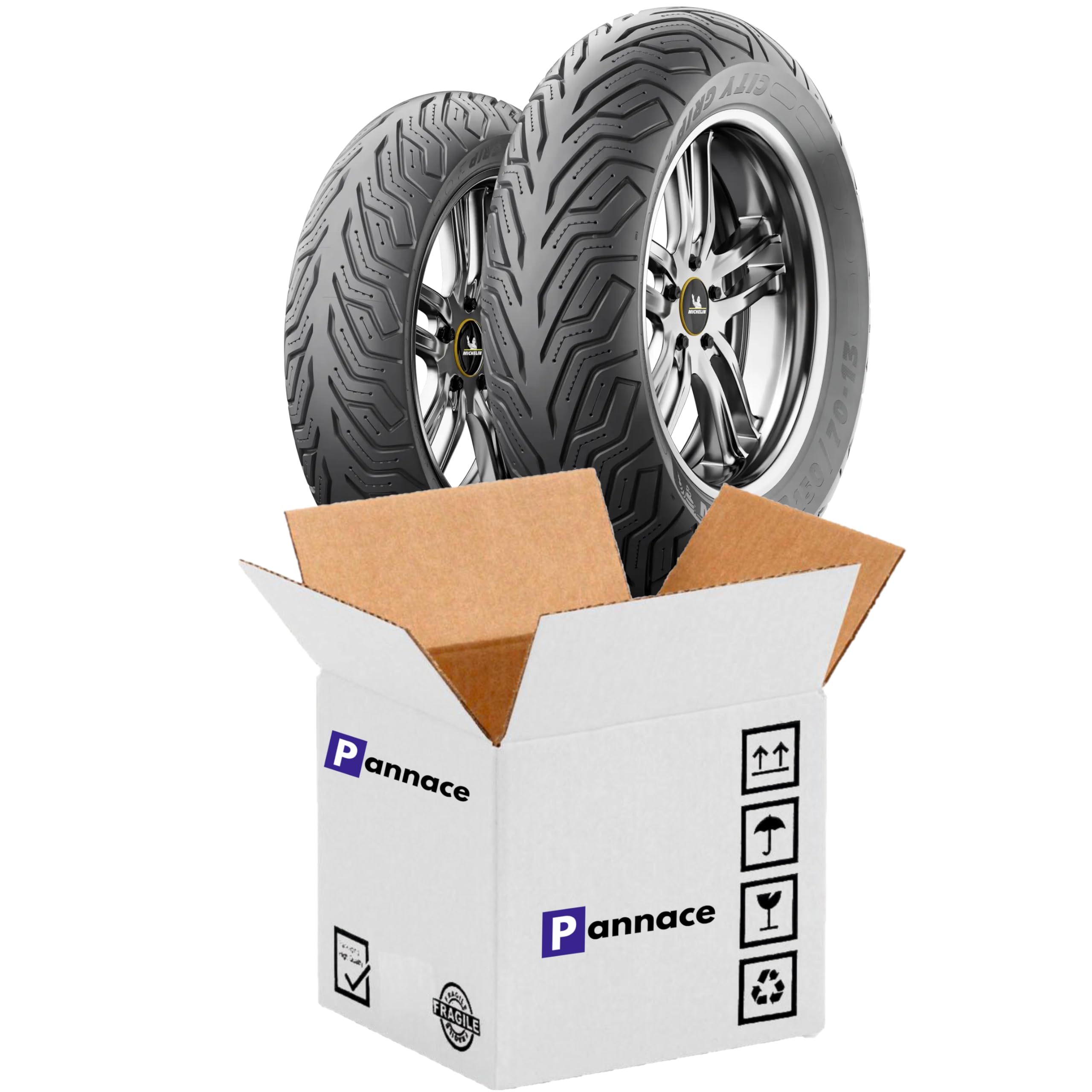 Pneumatici Moto in coppia 100/80-16 con 120/80-16 CITY GRIP 2 TL