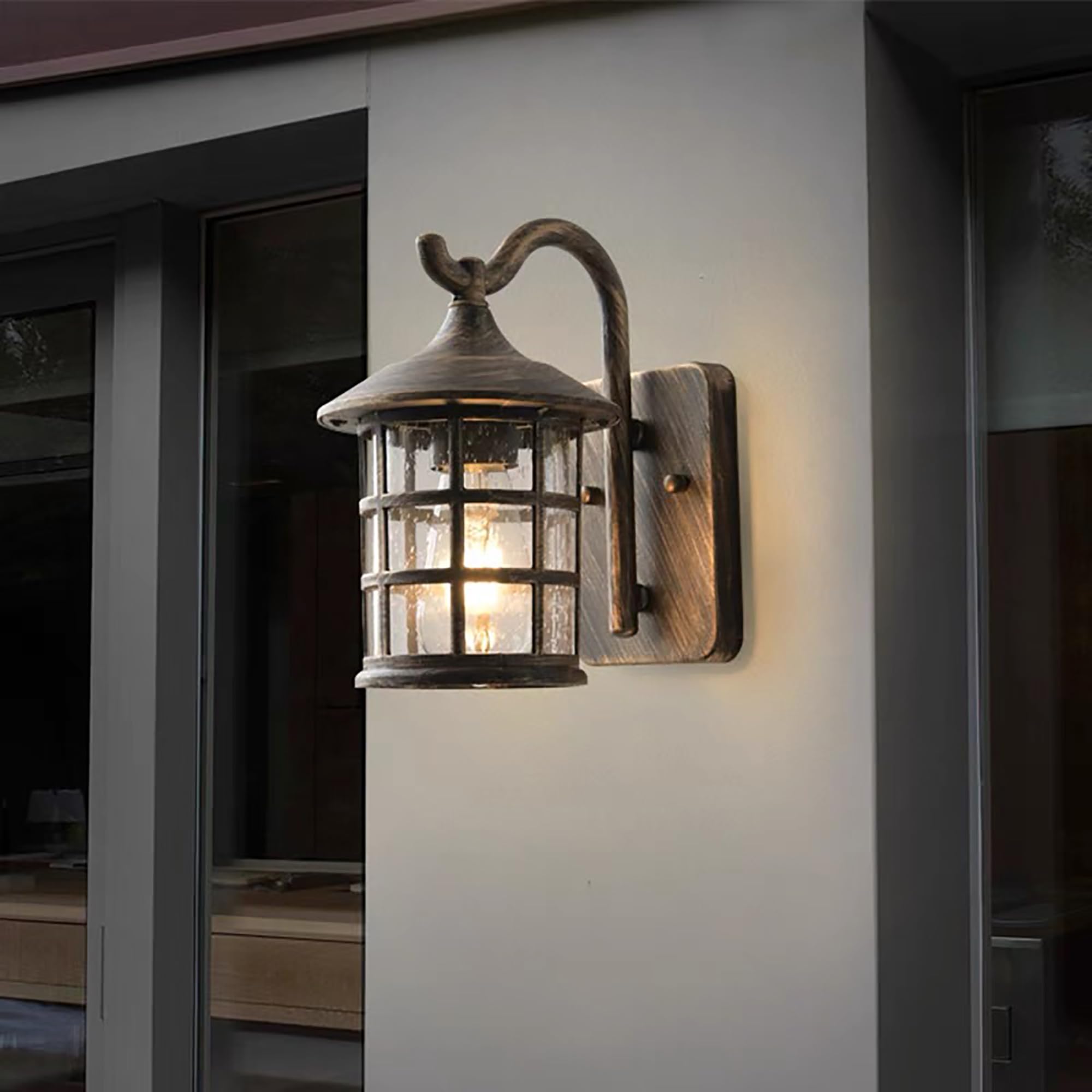 Outdoor Wall Lights,Lantern Outdoor Lights Aluinu And Glass