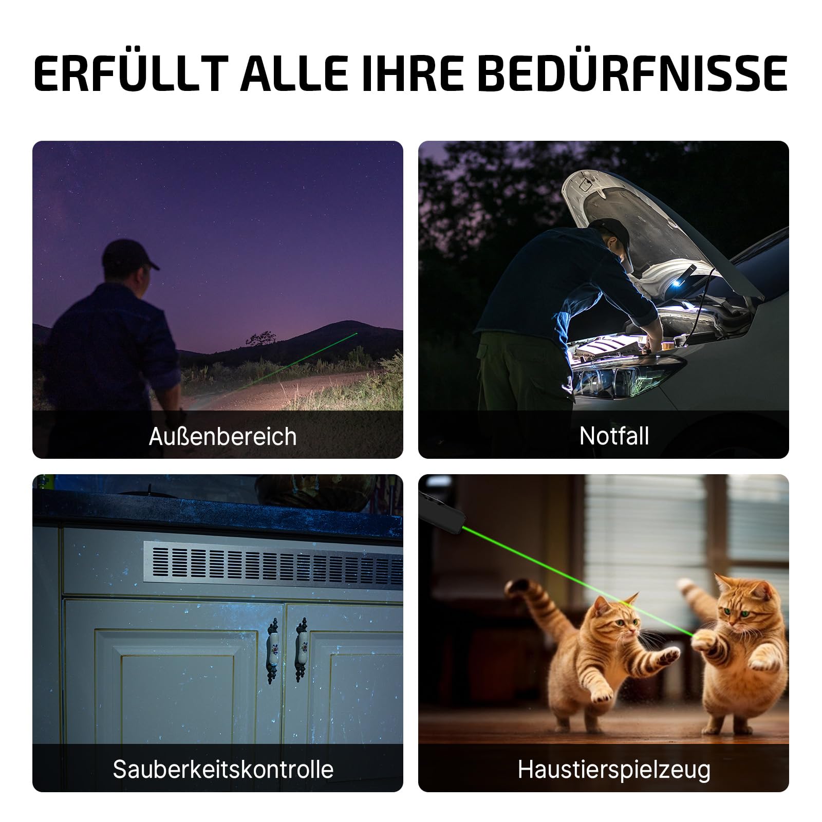 OLIGHT Arkfeld Pro Wiederaufladbare EDC Taschenlampe mit grünem Licht, UV und weiße LED Lampe, 1300 Lumen tragbare Handlampe, 3 Lichtquellen für den Außenbereich, Notfall, Arbeiten (Rot)