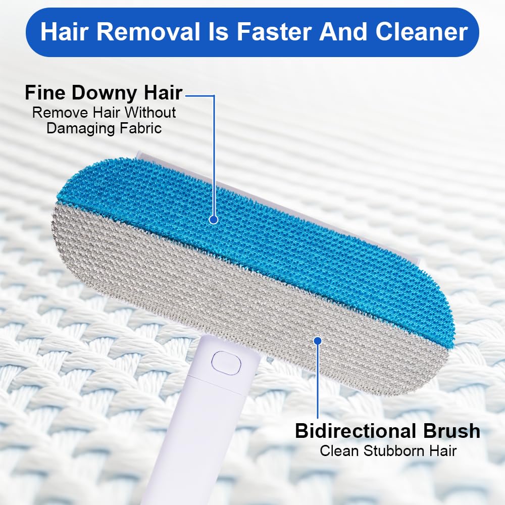 1 strumento di rimozione dei peli di animali domestici, spazzola multifunzionale per capelli, 45 cm, estensibile e riutilizzabile, per rimuovere i peli di cani e gatti, per divano, mobili, tappeti