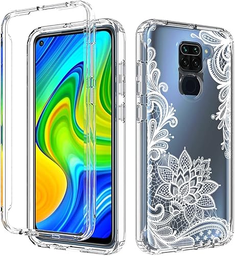 Miniatura 6 de Funda para teléfono Redmi Note 9Redmi 10X 4G M2003J15SC con protector de pantalla de vidrio templado, lindo patrón de mandala transparente de cuerpo
