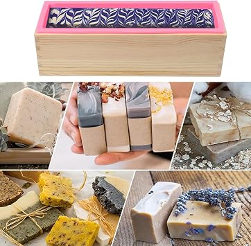 3 Packs 42 oz Soap Loaf moldses, Soap moldses for Soap Making | Set of 3 Soap Bar moldses with Wooden Boxes Can Be Used for Homemade Soap Produce, Soap Making, Ideal Size and Large Capacity