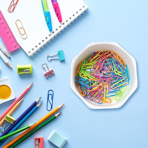 Miniatura 5 de Soporte para clips de papel de cerámica, soporte geométrico, organizador de mármol de terrazo para escritorio, soporte de clip de clip para clip de