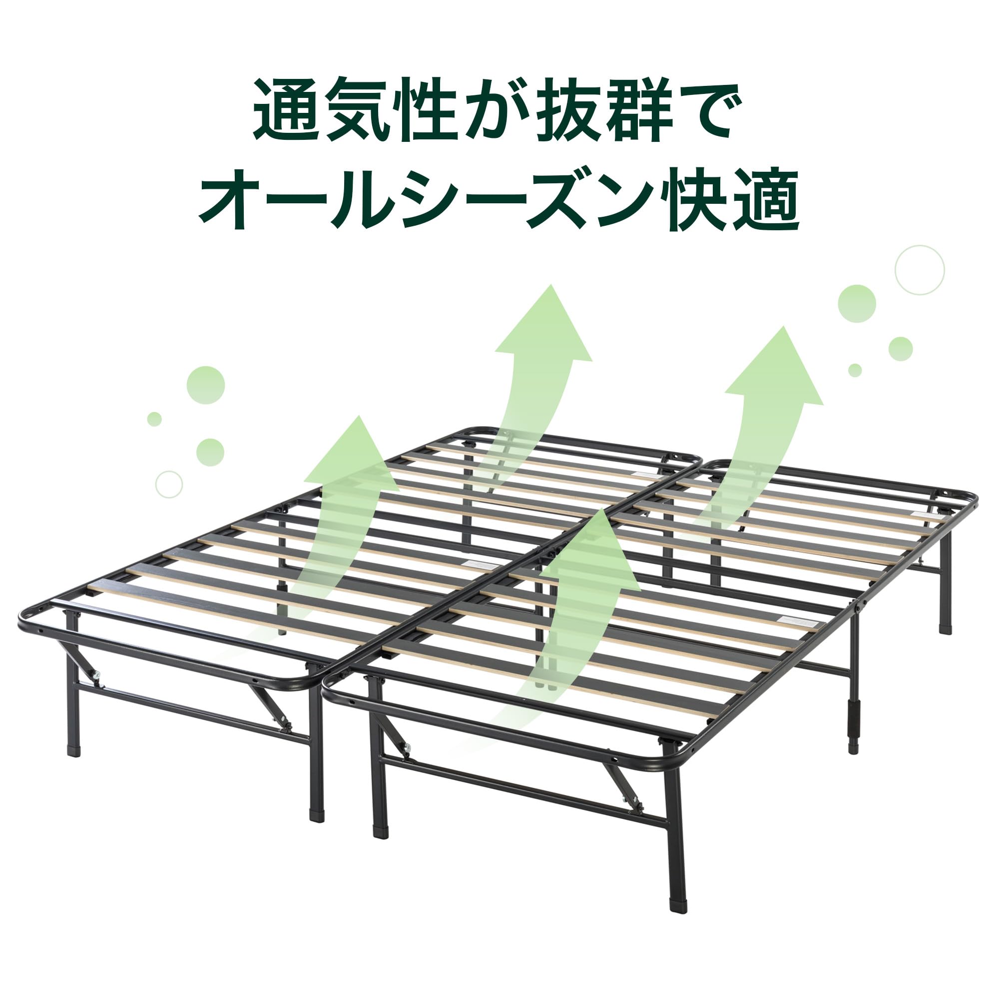 Amazon.co.jp: ZINUS ジヌス ベッドフレーム ダブル スチール