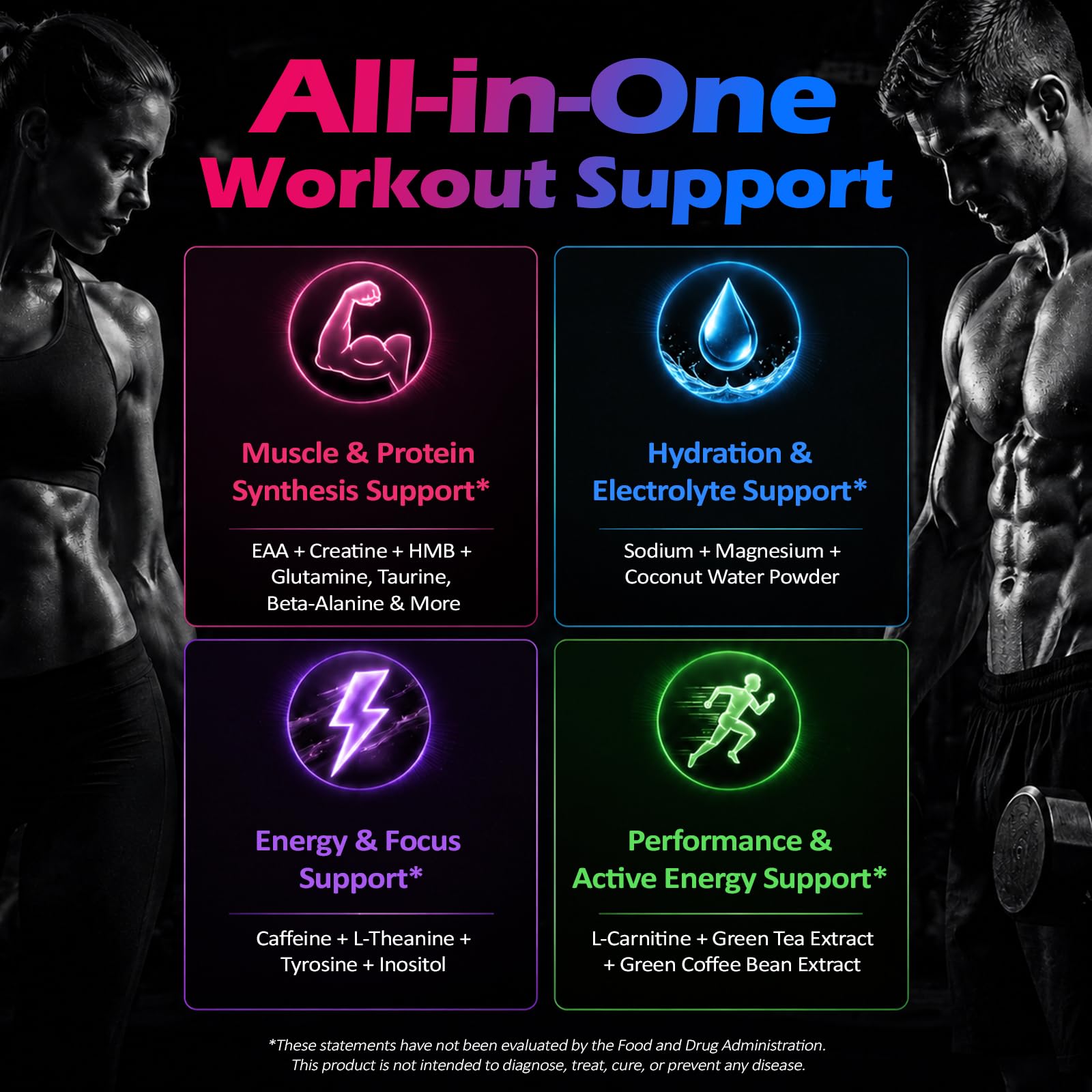 Amino Acid Supplement with Creatine, HMB & BCAAs – Electrolyte Gummies — Amazon image 5