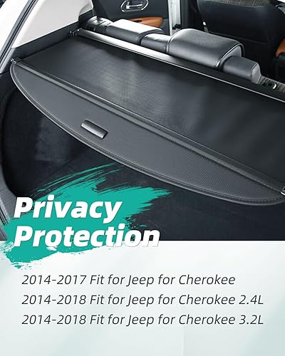 Miniatura 210 de SCITOO Cubierta de carga 2013 2014 2015 2016 2017 2018 compatible con Toyota RAV4 2.5L actualizado anti-mirón retráctil trasero maletero cubierta